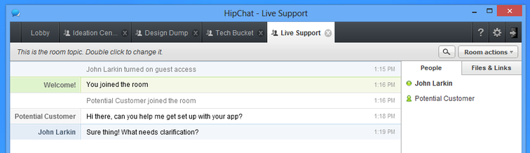 Marketing for Startups | Tools - HipChat